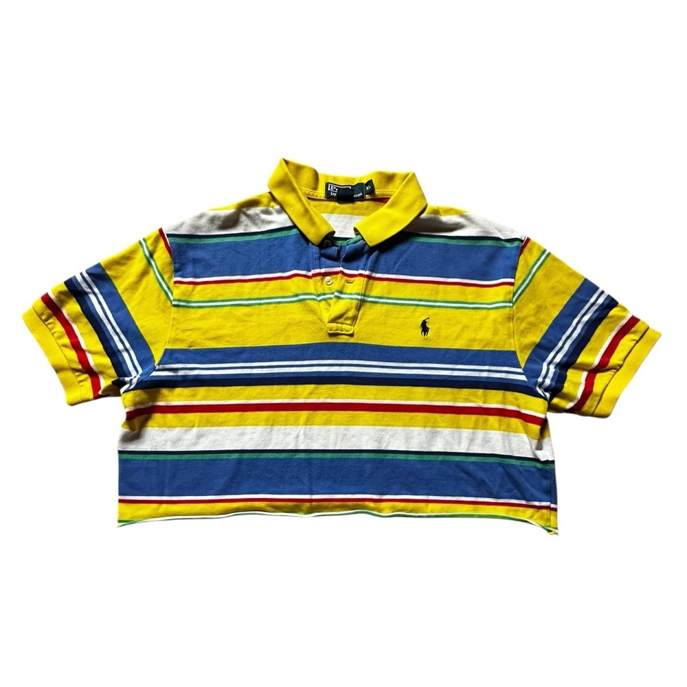 Vintage CROPPED Ralph Lauren Polo shirt, size XL